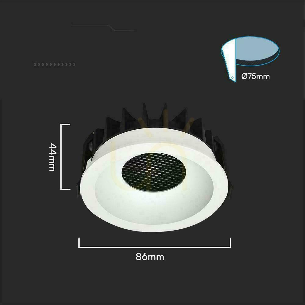 Előadás V-TAC LED Downlight 12W BRIDGELUX CHIP CCT Fehér Raszter Káprázásgátló mézes méhsejt VT-17012 3000K-4000K-6400K 1180lm V-TAC LED Downlight 12W BRIDGELUX CHIP CCT Fehér Raszter Káprázásgátló mézes méhsejt VT-17012 3000K-4000K-6400K 1180lm