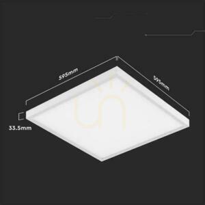 V-TAC VT-61037 LED panel 36 W 595 × 595 mm 4000 K 4320 lm small 3