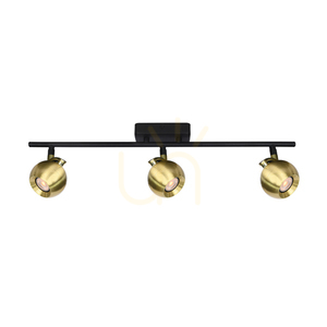 Italux spotlámpa fekete 3xGU10 LED 10W alumínium SPL-45379-3-BK-BRSS small 1