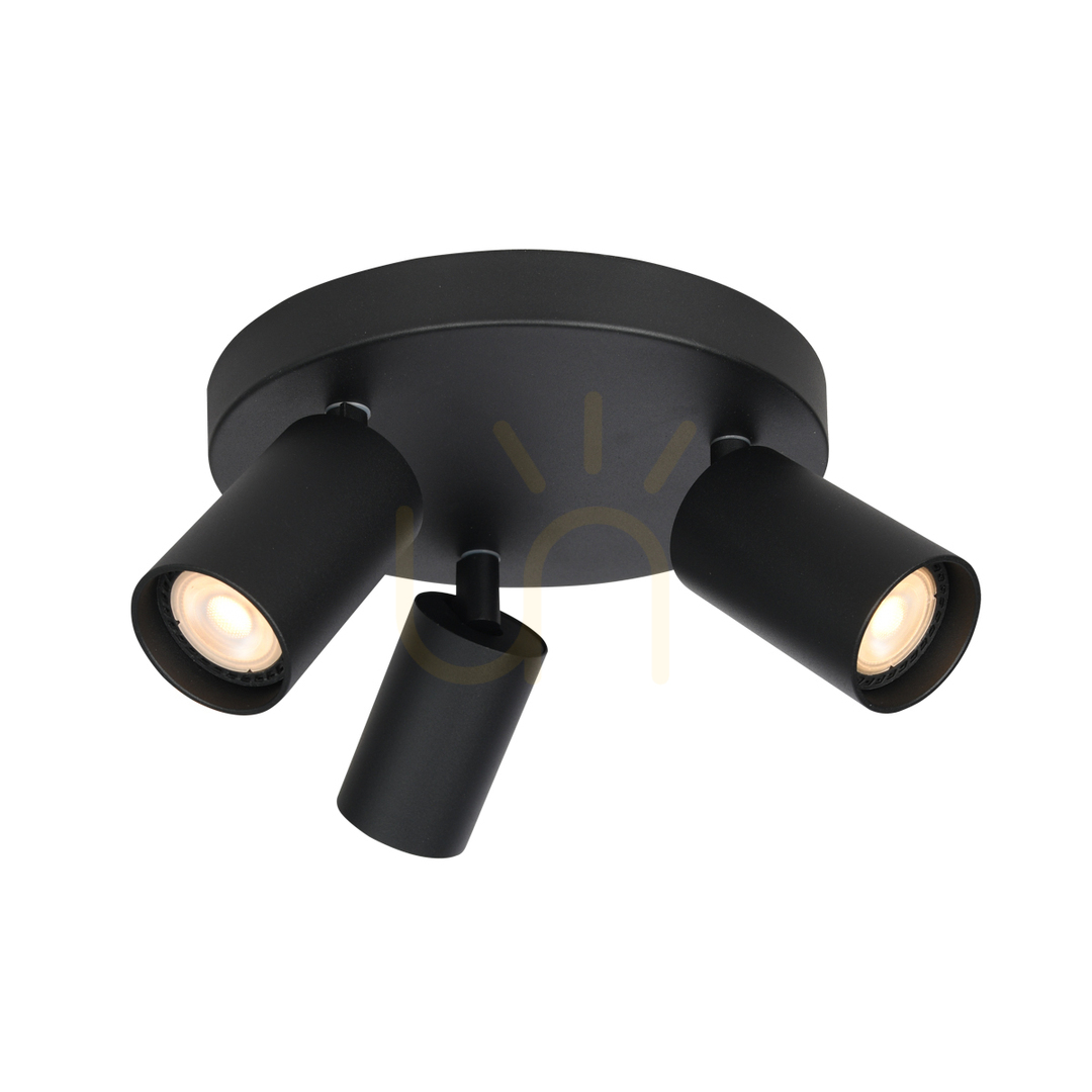 Kilátás Italux Nesto 3 lámpás fekete GU10 spotlámpa SPL-23436-3R-BK Italux Nesto 3 lámpás fekete GU10 spotlámpa SPL-23436-3R-BK