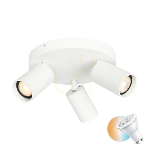 Jelölje be Italux 3 égős GU10 LED spotlámpa fehér alumínium SPL-23436-3R-WH