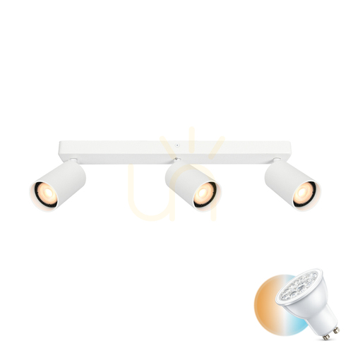 Jelölje be Italux fehér 3 pontos GU10 LED spotlámpa SPL-23436-3-WH