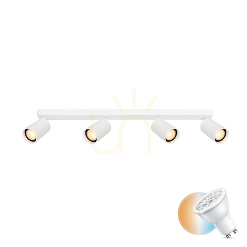 Jelölje be Italux fehér 4 pontos GU10 LED spotlámpa SPL-23436-4-WH