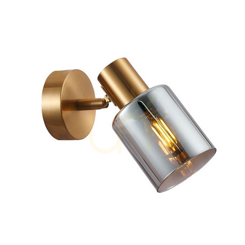 Jelölje be Spotlámpa Italux Santia sárgaréz-szürke üveg E14 SPL-65342-1-BRO-SG