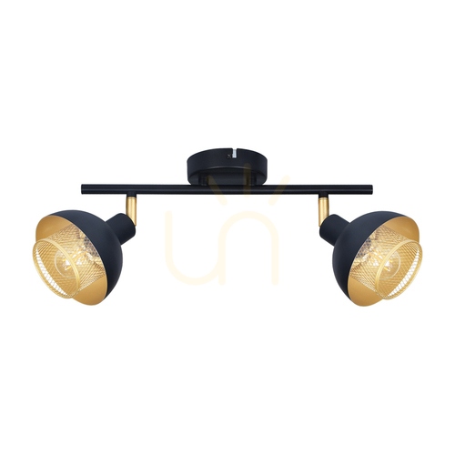 Jelölje be Spotlámpa Italux Savio E14 2x40W fekete-arany SPL-27357-2-BK-GD