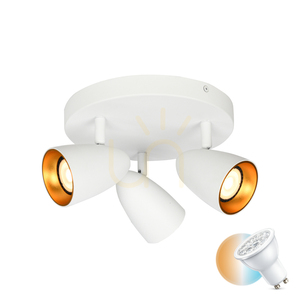 Italux Tino 3 égős GU10 mennyezeti spotlámpa fehér-arany SPL-36748-3R-WH-GD small 0