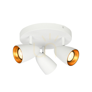 Italux Tino 3 égős GU10 mennyezeti spotlámpa fehér-arany SPL-36748-3R-WH-GD small 1