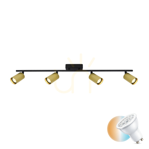 Spotlámpa Italux Tris 4xGU10 fekete alumínium SKU SPL-46829-4-BK-GD small 0