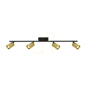 Spotlámpa Italux Tris 4xGU10 fekete alumínium SKU SPL-46829-4-BK-GD small 1