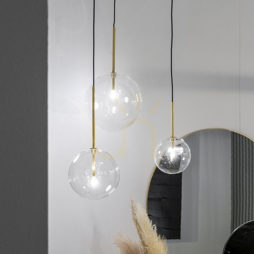 Jelölje be Függőlámpa Ideallux Equinoxe SP1 D20 borostyán üveg króm 345352