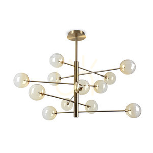 Függőlámpa Ideallux Equinoxe SP12 Ambra Sfumato króm üveg 345383 small 0