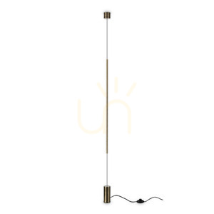 Ideallux ESSENCE függesztett fali lámpa 341132 LED 14W sárgaréz 2700K ⌀6 cm small 0