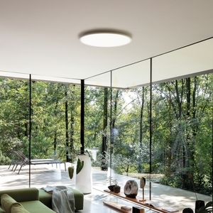 Kültéri mennyezeti lámpa Ideallux FLY Slim PL D45 fehér 26W 2700K 341231 small 2