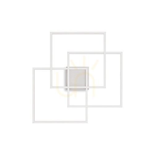 Jelölje be Plafon Ideallux Frame LED 33W 2700K fehér 53,3 cm 341316