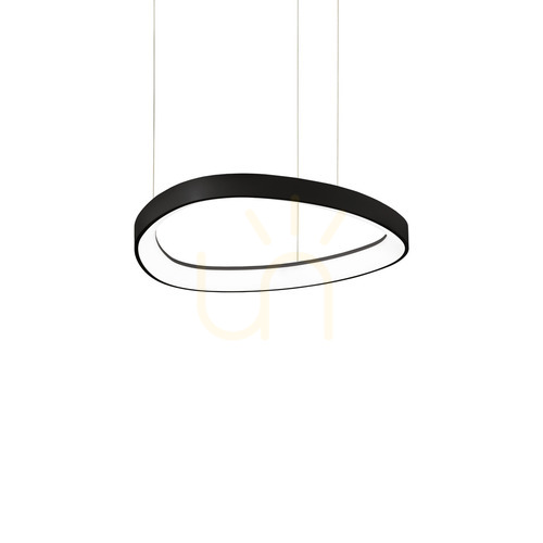 Jelölje be Függőlámpa Ideallux Gemini fekete LED 36W 42,5 cm 2700K 341538