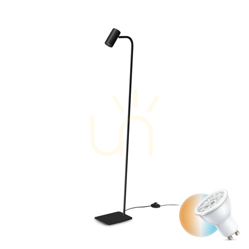 Jelölje be Állólámpa Ideallux GINGER fekete fém GU10 1x28W 122 cm 326658