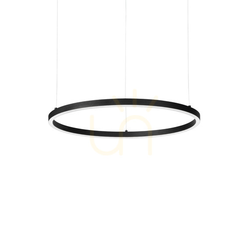 Jelölje be Függőlámpa Ideallux ORACLE SLIM fekete 50 cm LED 29W 2700K 342009