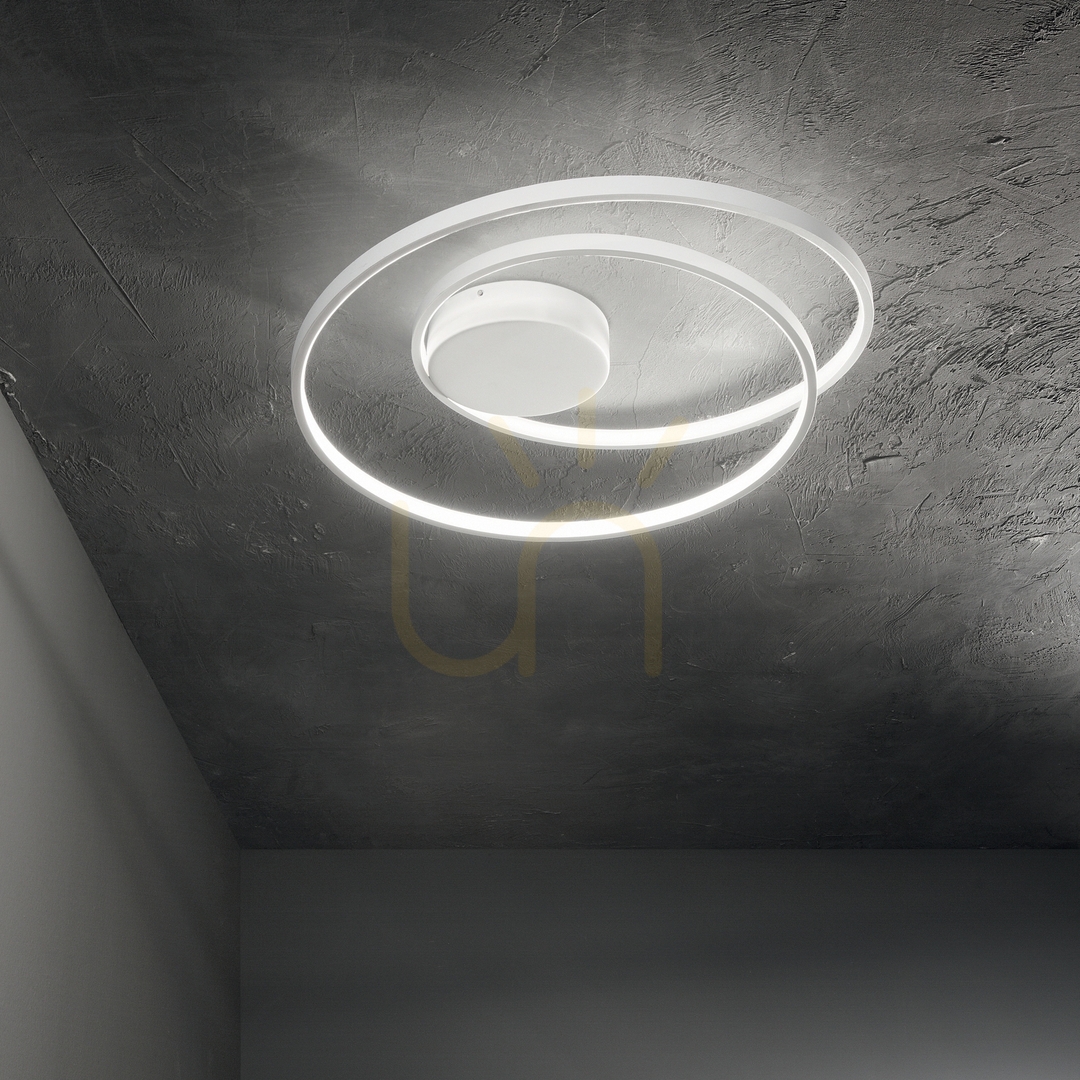 Kilátás Plafon Ideallux OZ 342337 LED 47W 4000K sárgaréz 60 cm Plafon Ideallux OZ 342337 LED 47W 4000K sárgaréz 60 cm