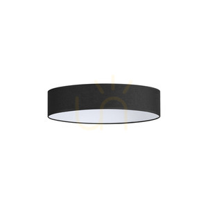 Lámpabúra Ideallux SET UP Ultra Slim fekete szövet D45 H9 cm 346113 small 0