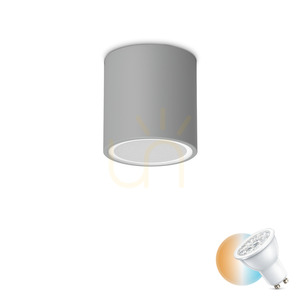 Kültéri mennyezeti lámpa Ideallux TECHO PL1 Round szürke GU10 9 cm 342726 0 Kültéri mennyezeti lámpa Ideallux TECHO PL1 Round szürke GU10 9 cm 342726 small 0