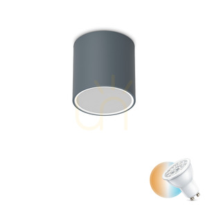 Kültéri mennyezeti lámpa Ideallux TECHO 318103 kerek D15 antracit GU10 0 Kültéri mennyezeti lámpa Ideallux TECHO 318103 kerek D15 antracit GU10 small 0