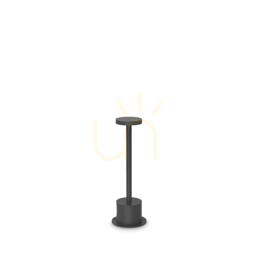 Jelölje be Kültéri állólámpa Ideallux TOFFEE fekete LED 8W 25 cm 347769