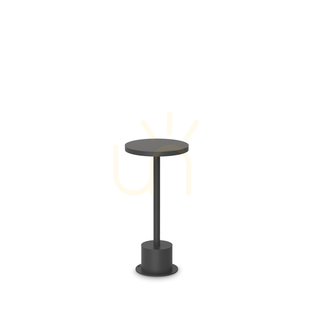 Jelölje be Kültéri állólámpa Ideallux TOFFEE fekete alumínium LED 11W 25 cm 347820 Kültéri állólámpa Ideallux TOFFEE fekete alumínium LED 11W 25 cm 347820
