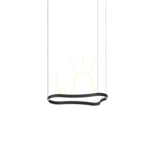 Függőlámpa Ideallux Waves fekete LED 37W 345215 small 0