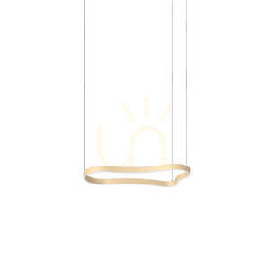 Függőlámpa Ideallux WAVES arany LED 37W 94,2 cm 345222 small 0