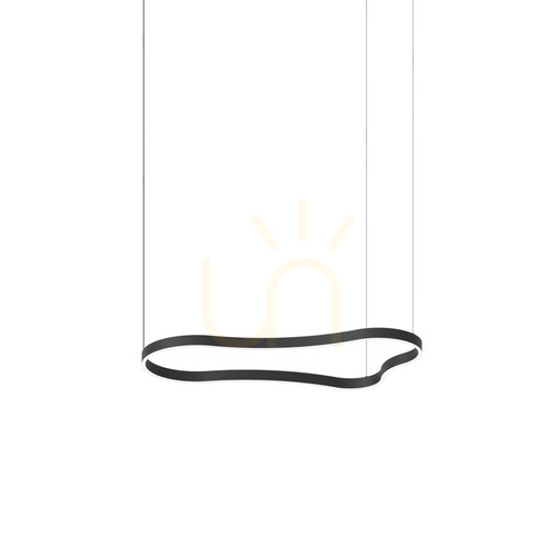 Jelölje be Függőlámpa Ideallux Waves-2 SP Nero fekete LED 45W 345246
