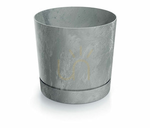 TUBO P BETON EFFECT fagyálló virágcserép - beton 1.8 L small 0