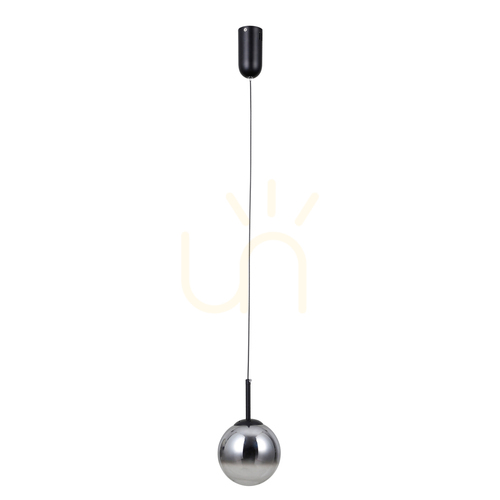 Jelölje be Italux Velada LED függőlámpa fekete üveg 5W 15 cm PND-34381-1-BK