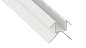 Lumines CANTO LED profil 1 m, fehér lakkozott, külső sarok gipszkartonhoz, perforáció nélkül, szalag max. 12 mm small 0