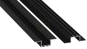 LED profil LUMINES típus akin fekete eloxált 2 m small 0