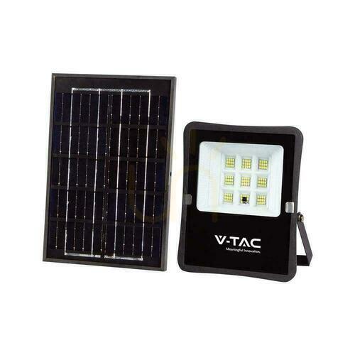 Jelölje be V-TAC 6W-os napelemes LED projektor távirányító, AUTO, időzítő IP65 VT-55050 4000K 400lm