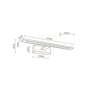 Galéria Led króm 12 W small 4