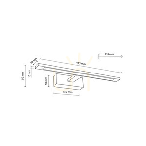 Galéria Led króm 12 W small 5