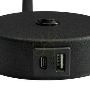 Lagos Fekete/arany fali lámpa 1 Usb small 2