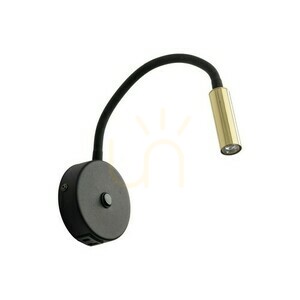 Lagos Fekete/arany fali lámpa 1 Usb small 4