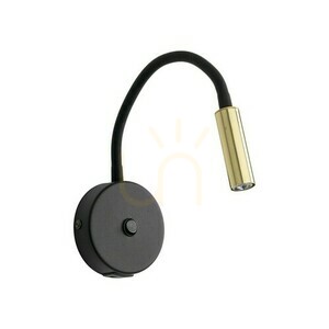 Lagos Fekete/arany fali lámpa 1 Usb small 0