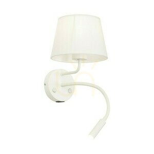 Maja fehér fali lámpa 2 E27 + G9 + Usb small 7