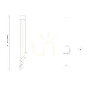 💡 FINE rozsda loft csillár LGH1001 - Gie El függőlámpa 🧡 small 7