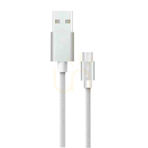 Jelölje be V-TAC C típusú USB kábel 1M Ezüst Platinum sorozat VT-5334