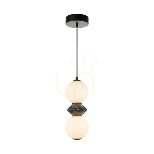 Jelölje be Italux BALOS 2 búrás LED függőlámpa fekete 10 W 3000 K PND-94921-2A-BK
