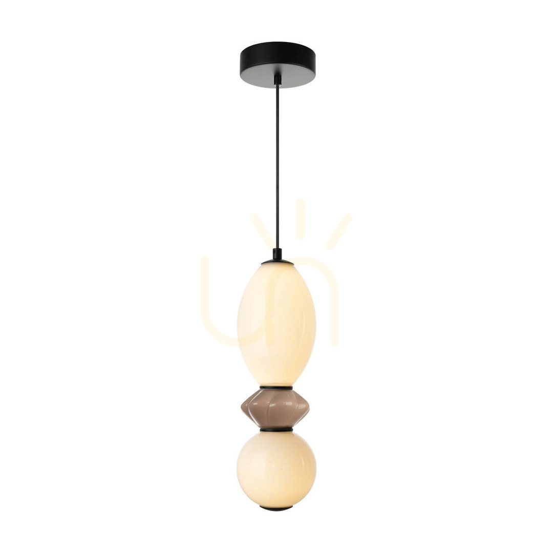 Jelölje be Italux LED függőlámpa fekete üveg kerámia 12W PND-94921-2B-BK Italux LED függőlámpa fekete üveg kerámia 12W PND-94921-2B-BK