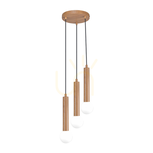 Jelölje be Italux Filano bronz 3-ágú G9 LED függőlámpa PND-33574-3-WD