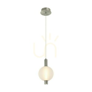 Italux Lenti LED függőlámpa 7W 3000K ezüst, fehér búrával PND-83631-1-SC-WH small 2