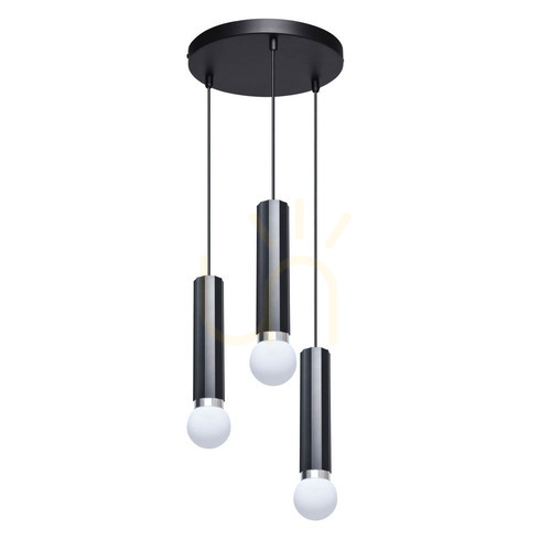 Jelölje be Függőlámpa Italux Macera fekete 3 pontos E27 PND-33849-3R-BK