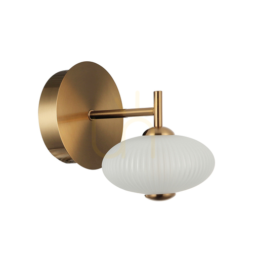 Jelölje be Italux Nico LED fekete fali lámpa, 5W, 3000K, 24 cm, acél-üveg