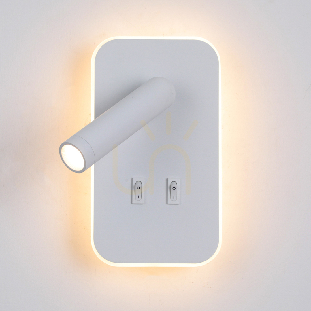 Jelölje be Italux LED fali lámpa fehér alumínium 8W 3000K WL-83957-1-WH Italux LED fali lámpa fehér alumínium 8W 3000K WL-83957-1-WH
